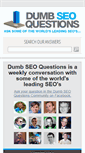 Mobile Screenshot of dumbseoquestions.com